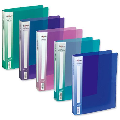 Image of Snopake Electra Ring Binder Polypropylene 2 O-ring 25mm Size [pack 10]