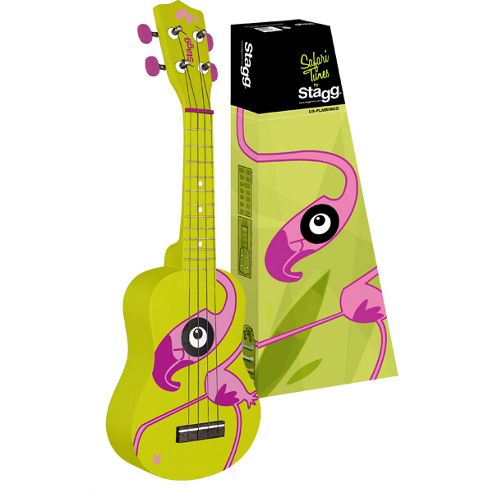 Image of Stagg Flamingo Graphic Soprano Ukulele