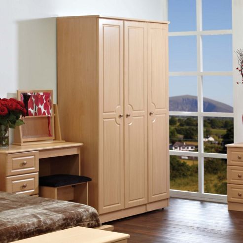 Image of Welcome Furniture Pembroke Plain Wardrobe - 74 Cm - Beech