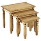 Home Essence Corona Nest of Tables in Distressed Wax Pine