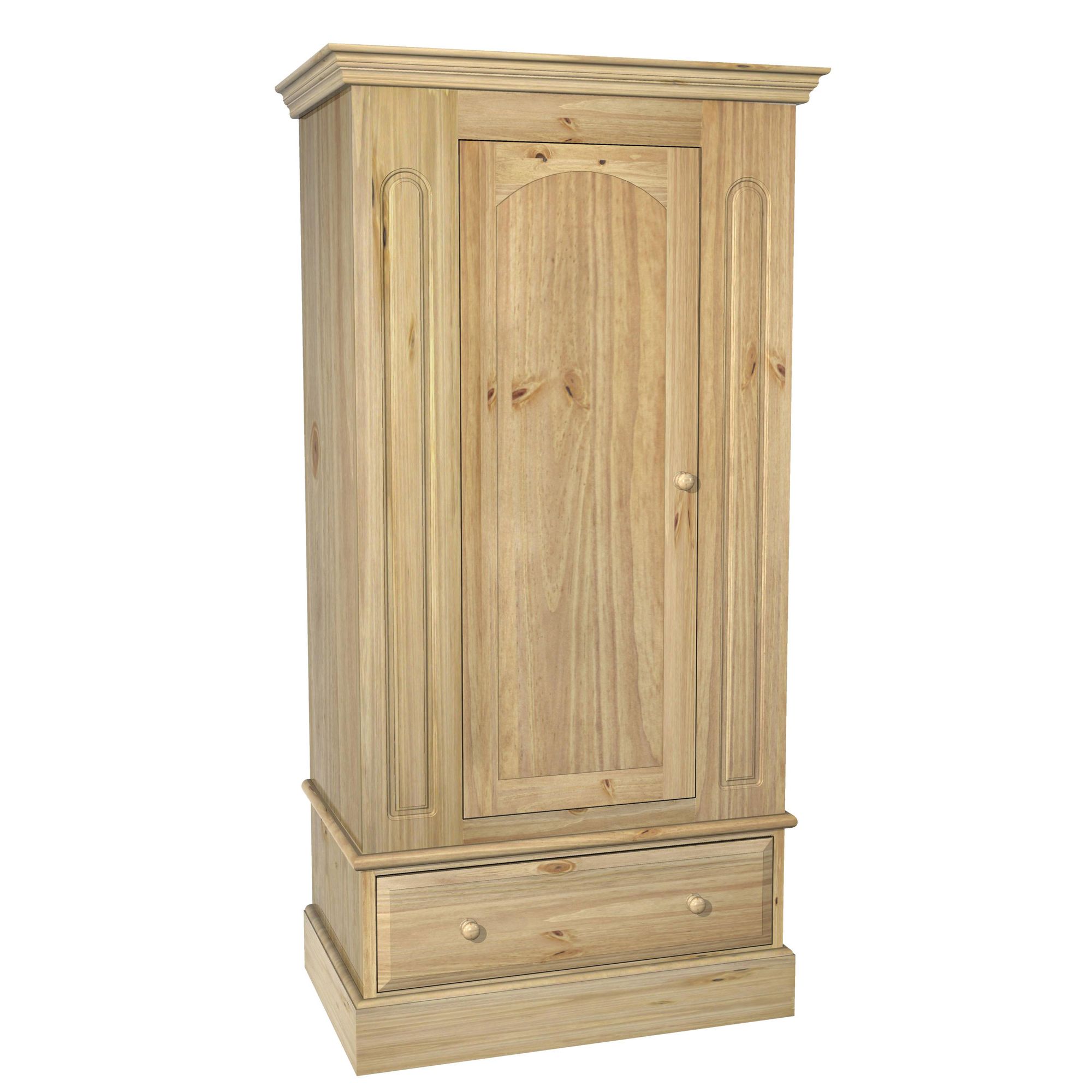 Kelburn Furniture Woodland Pine 1 Door 1 Drawer Wardrobe at Tesco Direct