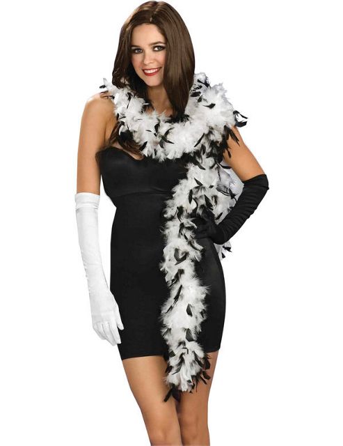 Image of Black & White Feather Boa