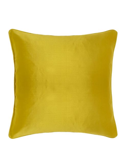 Image of Linea Oversized Silk Cushion, Lime