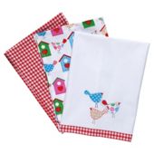 Tesco Tweet Tea Towels 3 Pack