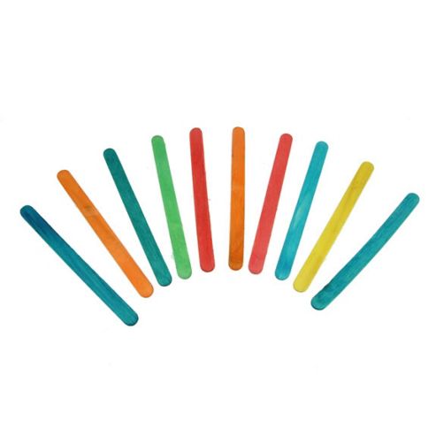Image of Lollipop Sticks - Colours 100 Pk