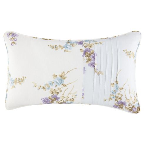 Image of Elegant Living Emma Floral Cushion, Blue