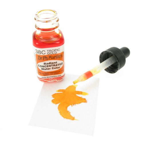 Image of Dr. Ph. Martin's Radiant Concentrated Watercolours - Tropic Gold