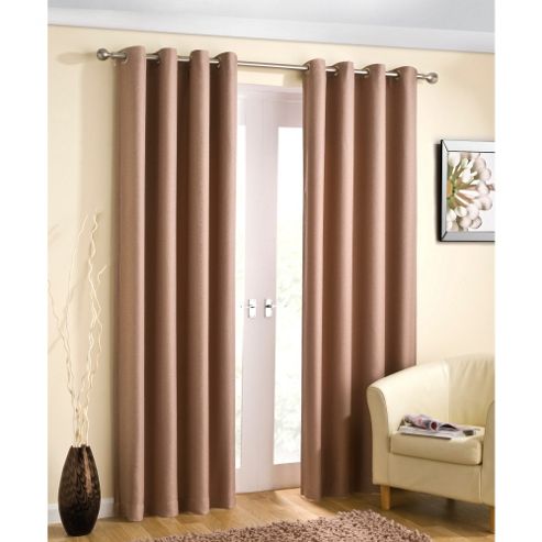 Image of Enhanced Living Wetherby Eyelet Natural Curtains 168x137cm