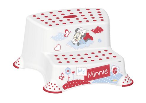 Image of Disney Minnie Mouse Double Step Stool - White
