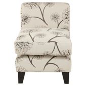 Dandelion fabric accent chair mink