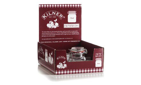 Image of Kilner Square Clip Top 70ml Spice Jar