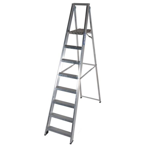 Image of Industrial 8 Tread Platform Step Ladder