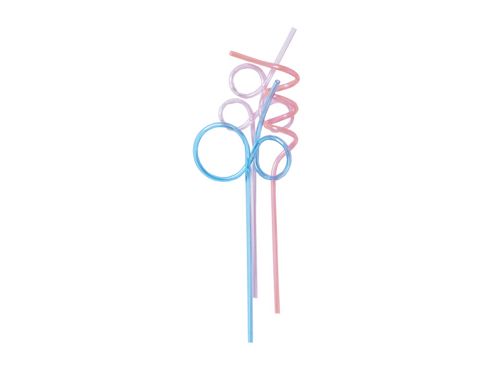 Image of Chefaid W3196 Curly Straws (pack X3)