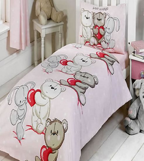 Image of Best Friends, Beautiful Bear Junior Bedding Set