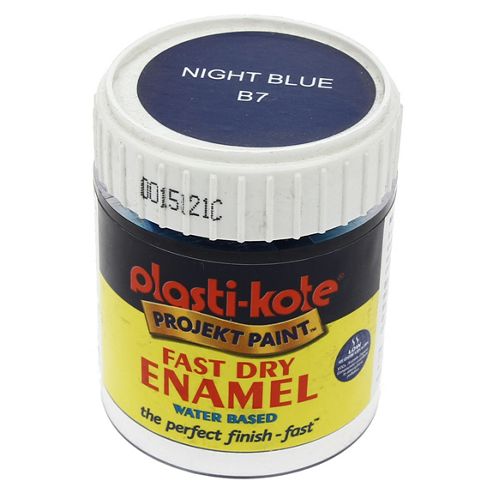 Image of Plasti-kote Brush On Water Based Enamel - Night Blue 59ml