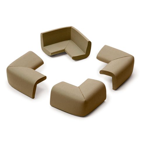 Image of Prince Lionheart Cushiony Corner Cushion Guards - Chocolate (4 Pack)