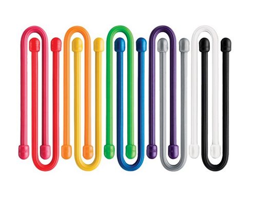Image of Nite Ize Gear Tie 12" Reusable Rubber Twist Tie Orange (pack Of 2)