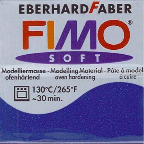 Image of Fimo Soft 56g Glitter Blue