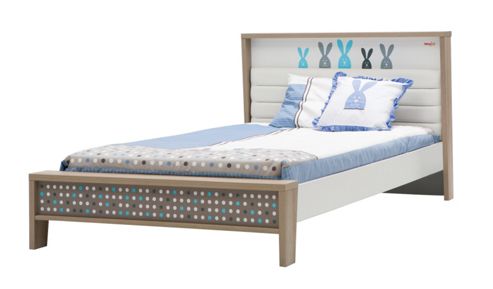 Image of Newjoy Blue Bunny Children S Small Double Bed