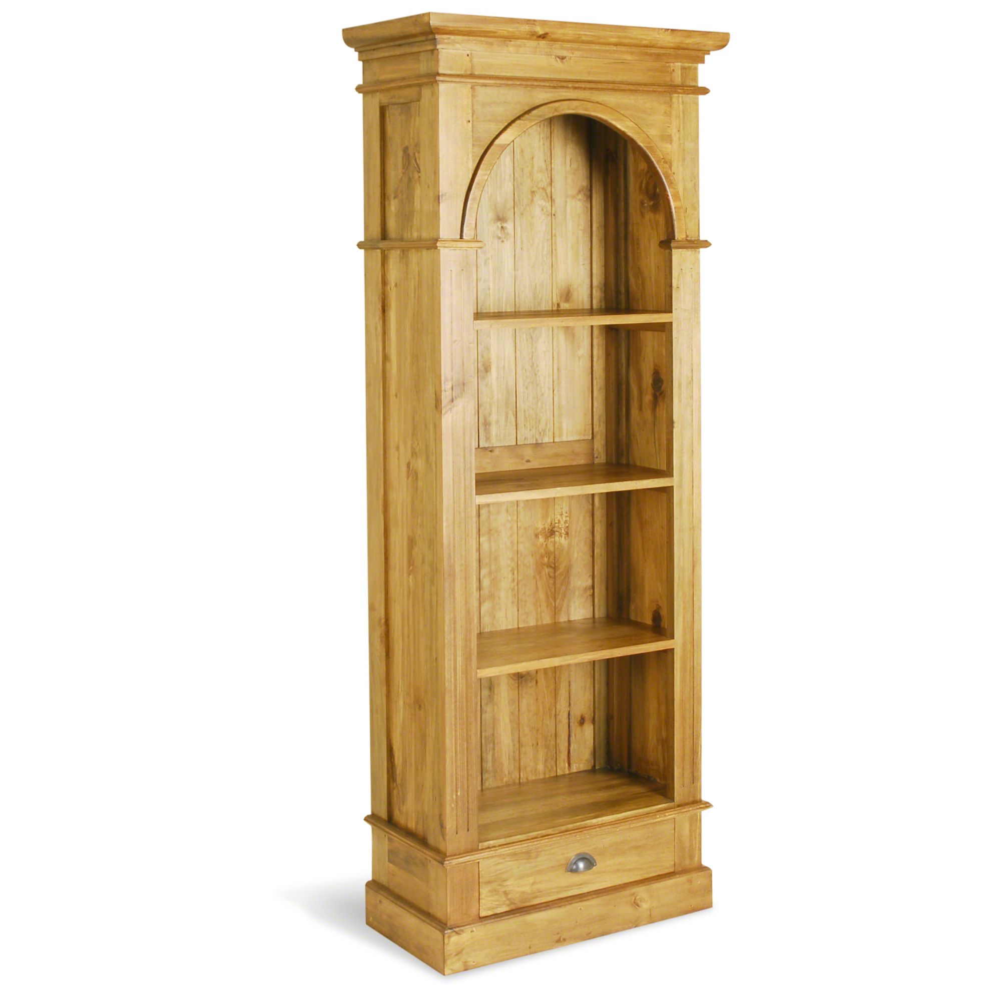 Oceans Apart Vintage Pine Small Slim President Bookcase at Tesco Direct