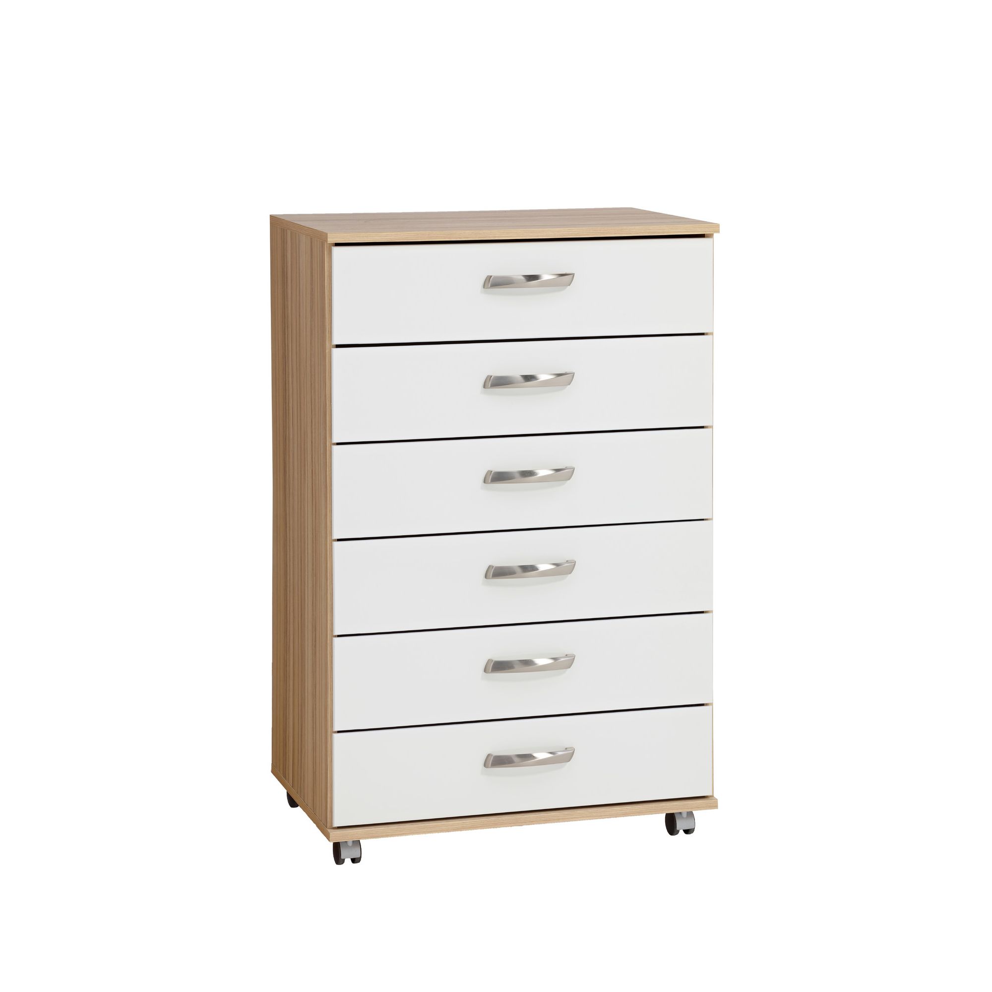 Ideal Furniture Regal 6 Drawer Chest in white at Tesco Direct