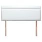 Liberty Headboard, White Faux Leather, Single