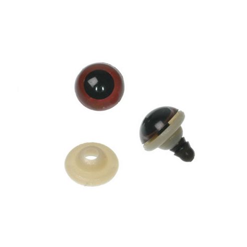 Image of Safety Eyes 12mm Brown 10 Pr