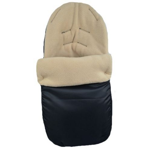 Image of Preciouslittleone Car Seat Footmuff (black/sand)