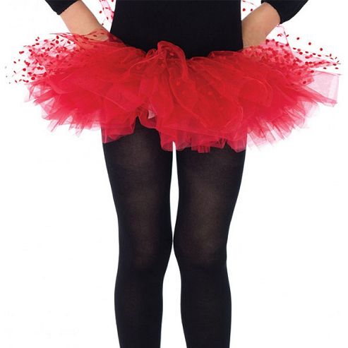 Image of Polka Dot Red Tutu - Child Costume 4-8 Years