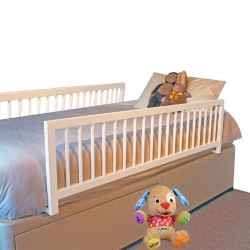 Image of Safetots Extra Wide Double Sided Wooden Bedguard White