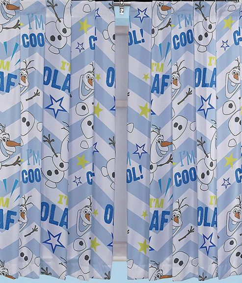 Image of Pre-order Disney Frozen Curtains 72s - Olaf - Multi