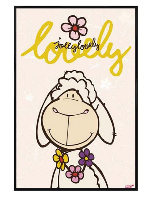 Image of Nici Gloss Black Framed Jolly Lovely Poster