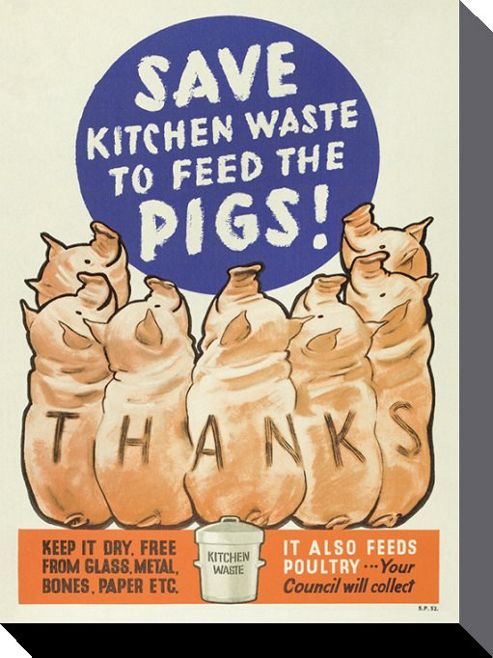 Image of Imperial War Museum Feed The Pigs Canvas Print