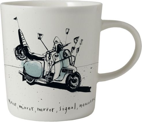 Image of Ecp Design Ltd Motors 8.5cm Porcelain Motorbike Mug