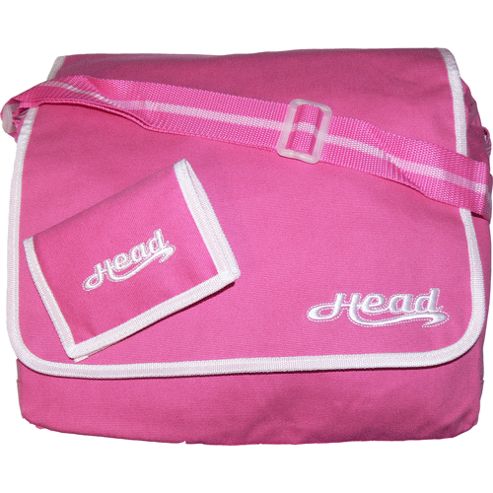 Image of Head Peony Ladies Pink Despatch Bag & Wallet Set