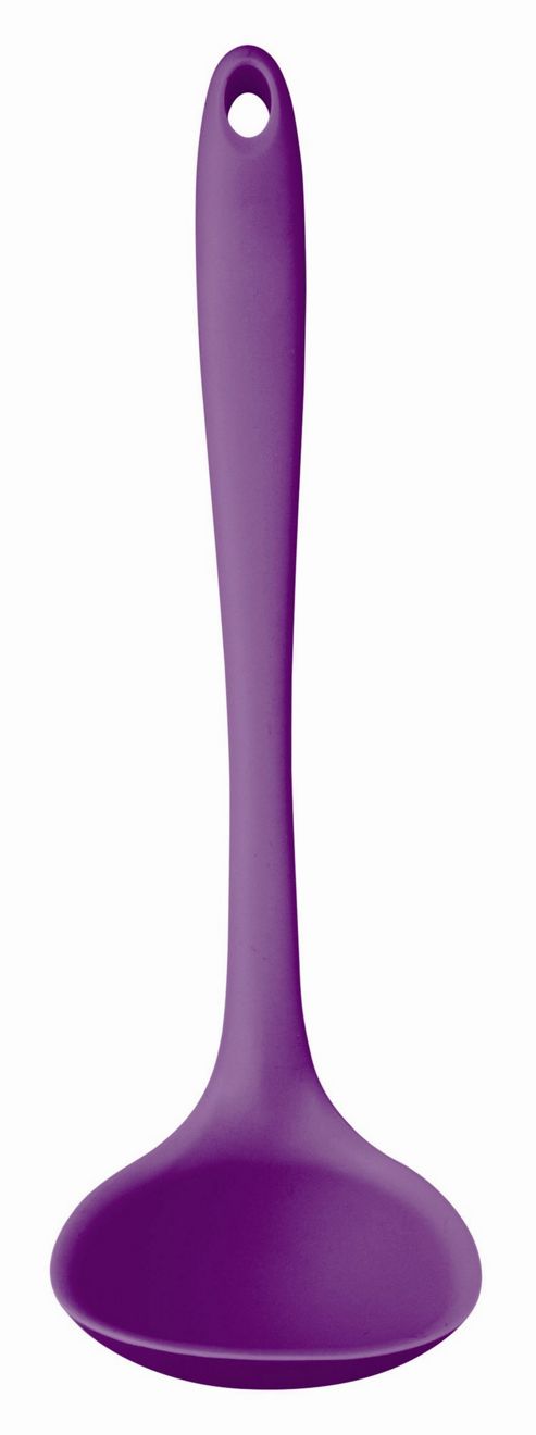 Image of Kitchencraft Colourworks 28cm Silicone Ladle, Purple