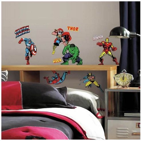 Image of Marvel Avengers Classics - 32 Cartoon Style Decals