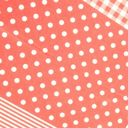 Image of Decopatch Sheet Ref. 484 Red Spots,stripes,checks