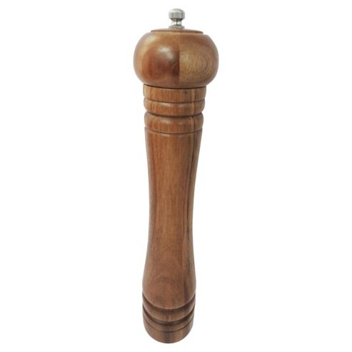 Image of Tesco Acacia Tall Pepper Mill