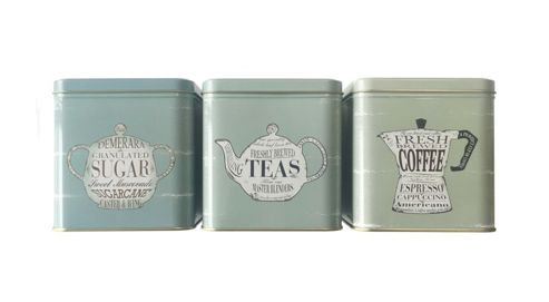 Image of Martin Wiscombe The Specialist Tea Coffee And Sugar Storage Tins