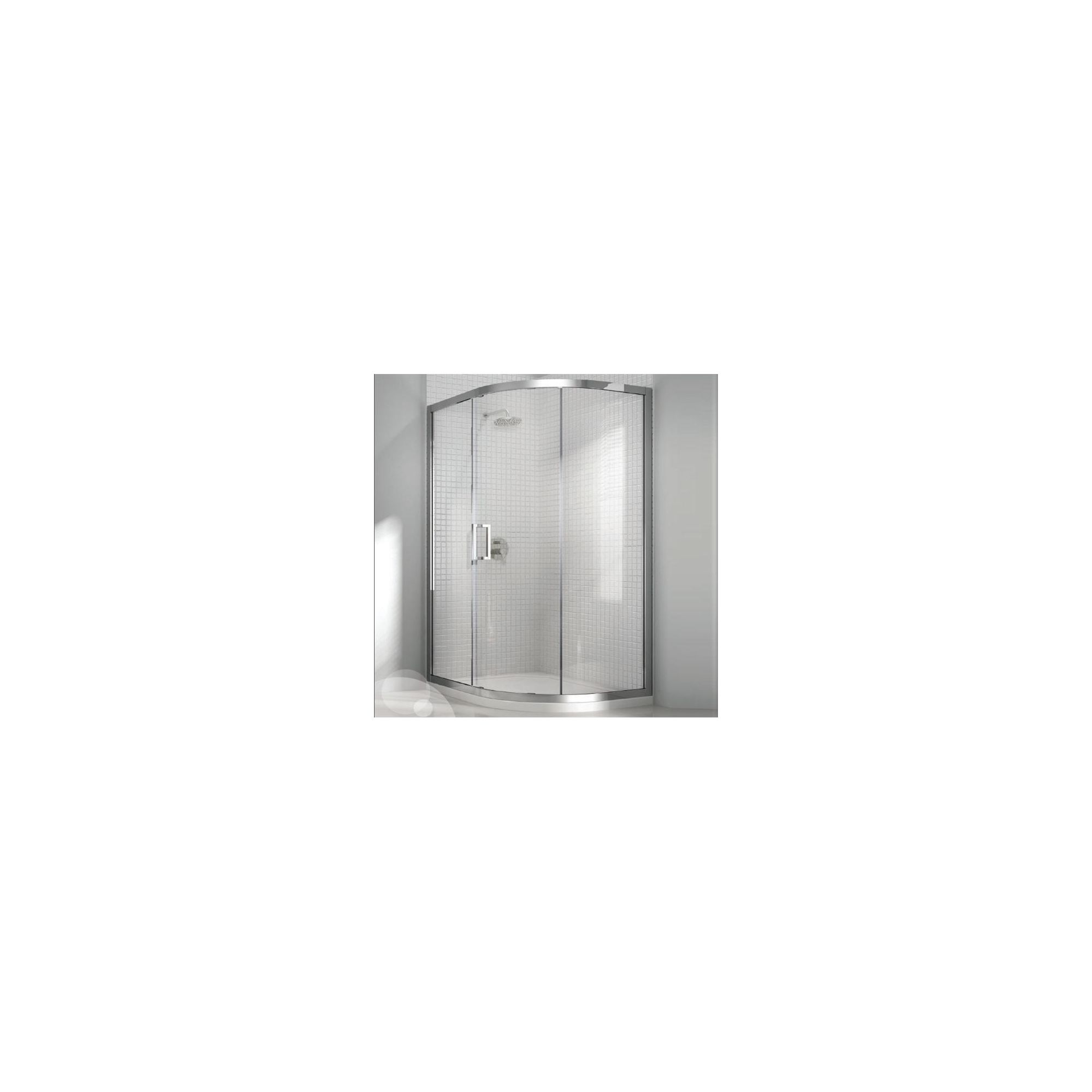 Merlyn Vivid Eight Offset Quadrant Shower Enclosure, 1200mm x 800mm, Right Handed, Low Profile Tray, 8mm Glass at Tesco Direct
