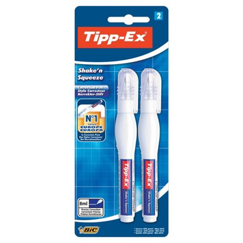 Image of Bic Tipp-ex Shake 'n Squeeze, 2 Pack