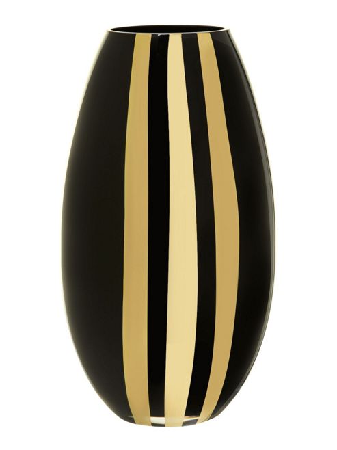 Image of Linea Gold Stripe Vase In Gold