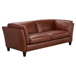 Santos Leather Medium Sofa Cognac