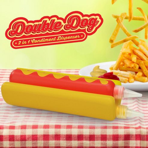 Image of Double Dog Novelty Condiment Dispenser