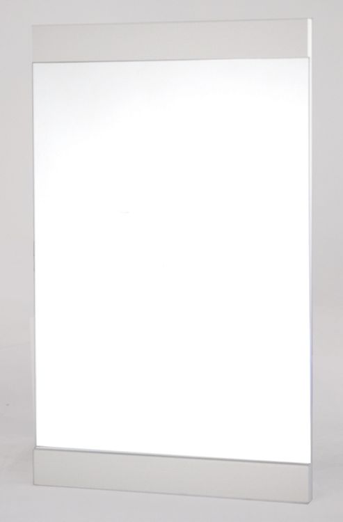 Image of World Furniture Bari Mirror In White