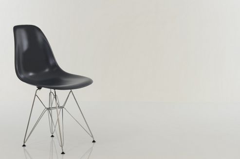 Image of Eames Replica Dining Chair Dsr Dark Grey