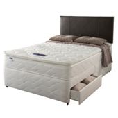 Silentnight Miracoil Pillowtop Fiji Single 2 Drawer Divan set