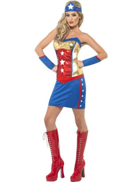 Image of Superhero Woman Costume Small