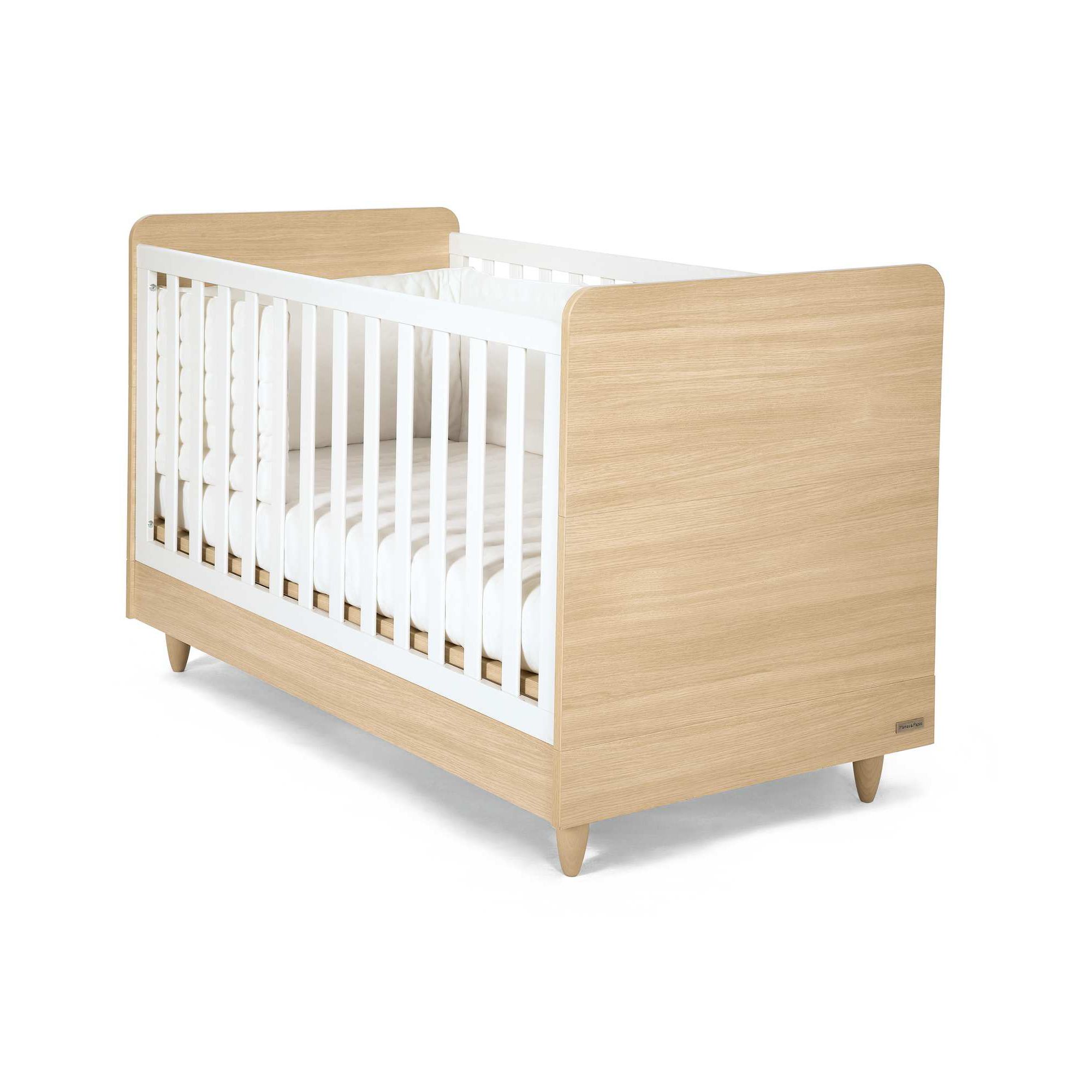 Mamas & Papas - Manhattan Cot/Toddler Bed - Natural/White at Tesco Direct